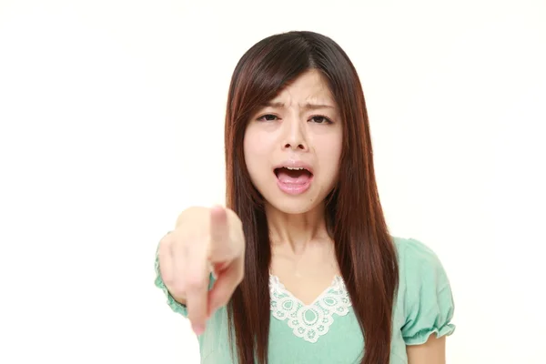 Young Japanese woman shocked  　 — Foto Stock